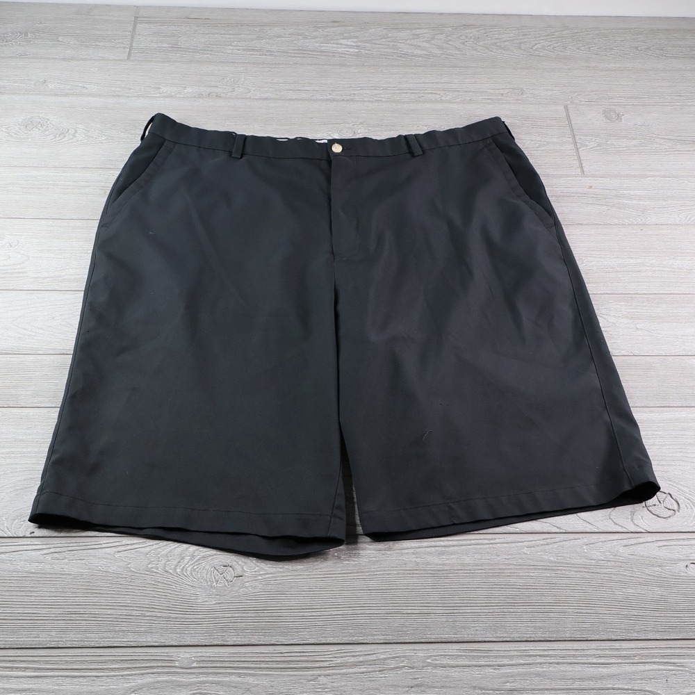 Peter Millar Salem Performance Chino Golf Shorts Size 44L Black Stretch